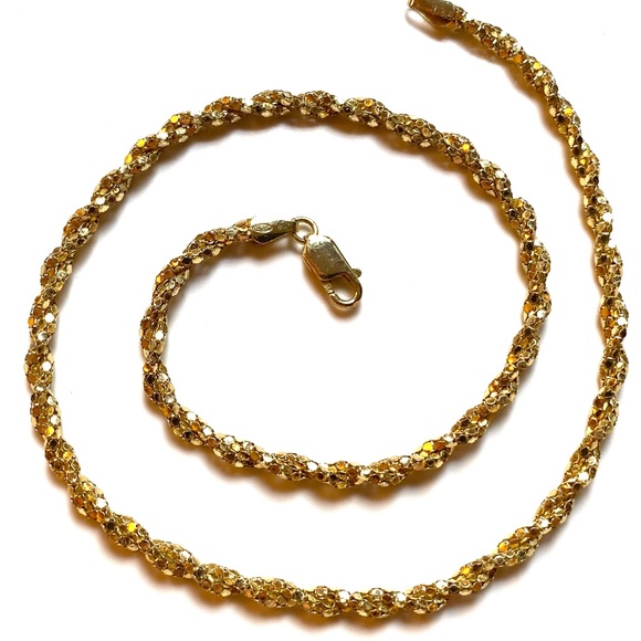 Sterling Silver Rope Chain Necklace & Bracelet Set - Picture 2 of 10